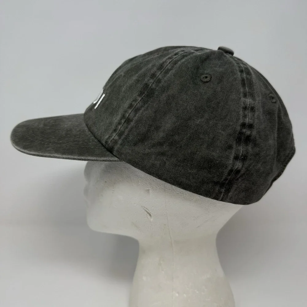 Maui Hawaii Hat Cap Embroidered Palm Tree Graphic Adjustable Strap Back Black‎
